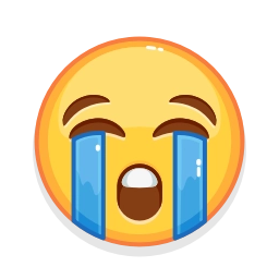 Sticker 😭 Emoji Glitch (@AppFold) by @stickerio_robot