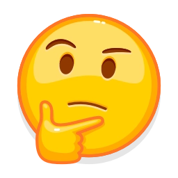 Sticker 🤔 Emoji Glitch (@AppFold) by @stickerio_robot