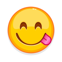Sticker 😋 Emoji Glitch (@AppFold) by @stickerio_robot