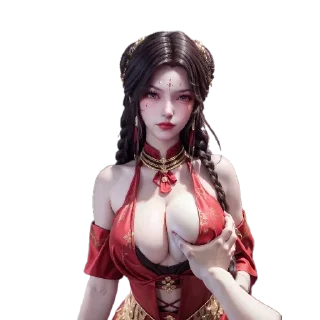 Телеграм стикер 😙 国漫女生 @guo_man