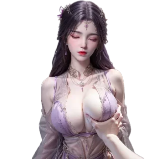 Телеграм стикер 😀 国漫女生 @guo_man