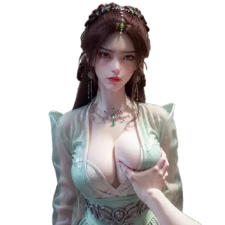 Телеграм стикер 💋 国漫女生 @guo_man