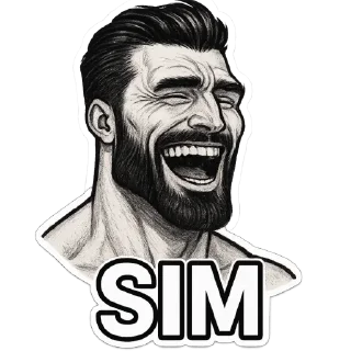 Telegram stiker 🗿 GIGACHAD 🗿