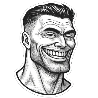 Telegram stiker 🗿 GIGACHAD 🗿