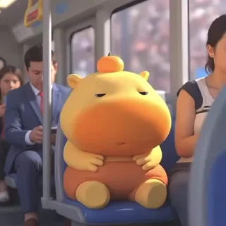 Video sticker 🌟 水豚噜噜💛 @QQQQQQQQQ6699