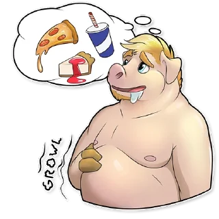 Video sticker 🍕 Phil the Pig