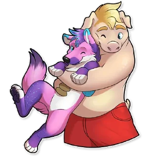 Telegram sticker 🥰 Phil the Pig