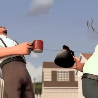 Telegram sticker ☕️ tf2 shitpost