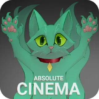 Telegram sticker 🐱 Green cat