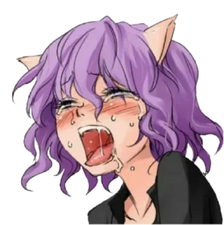 Telegram sticker ❤️ @PrettyPridot Ahegao