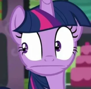 Telegram sticker 😐 Twilight | @MyLittlePony_bots