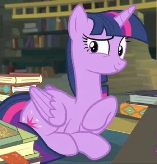 Telegram sticker ☺️ Twilight | @MyLittlePony_bots