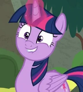 Telegram sticker 😏 Twilight | @MyLittlePony_bots