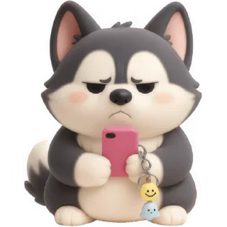 Telegram sticker 📱 Хаски-щенок @Nyasticks