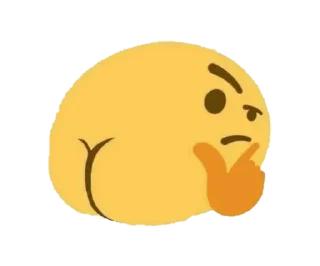 Telegram sticker 🤔 Emoji😳 @stickerowo