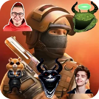 Telegram sticker 👓 Хамяко стандоффчек