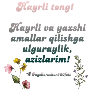 Telegram sticker 😊 @ayollaruchun100foiz kanaliuchun