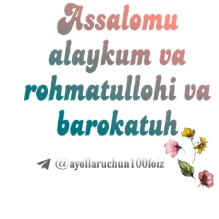 Sticker 😊 @ayollaruchun100foiz kanaliuchun