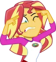 Telegram sticker 😖 Sunset Shimmer EG