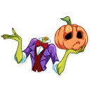 Telegram sticker 🤷 Jack Pumpkin Head