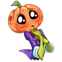 Telegram sticker 😳 Jack Pumpkin Head