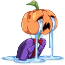 Telegram sticker 😭 Jack Pumpkin Head
