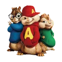 Телеграм стикер 👨 the chipmunks