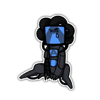 Telegram sticker 😢 silly AM (ihnmaims) by @GLOOMY_ANON