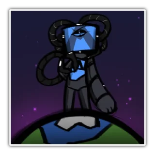 Telegram sticker 🤩 silly AM (ihnmaims) by @GLOOMY_ANON