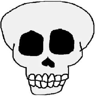 Telegram sticker 💀 smailiki