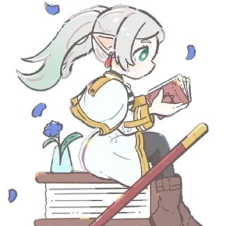 Telegram sticker 🤩 Фрирен @TgEmodziBot