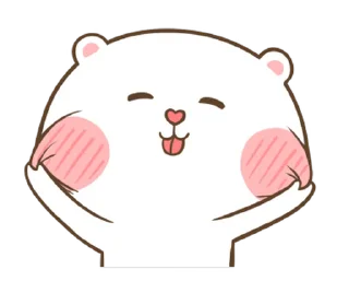 Telegram sticker 😊 Puffy Bear & Rabbit @Stickersey