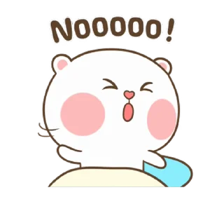 Telegram sticker 🙅‍♂ Puffy Bear & Rabbit @Stickersey