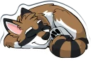 Telegram sticker 😴 Huscoon by Tirrel
