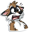 Telegram sticker 😨 Huscoon by Tirrel