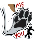 Telegram sticker ⬆ Huscoon by Tirrel
