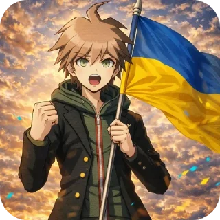 Telegram sticker 🚩 добрый вечер мы з украины
