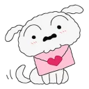 Telegram sticker 🐶 Crayon Shin-chan @stickerscar
