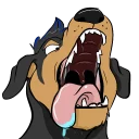 Telegram sticker 🦴 RottieDog