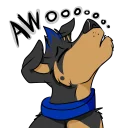 Telegram sticker 😘 RottieDog