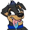 Telegram sticker ❤ RottieDog