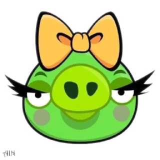 Telegram sticker 🤩 Cвинки Энгри бердс @ckladstikerov7
