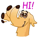 Telegram sticker 👋 Borzoi