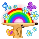 Telegram sticker 🌈 Borzoi