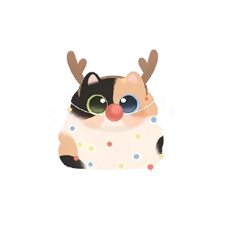 Sticker 🎄 кошьк