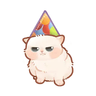 Telegram sticker 🥳 кошьк