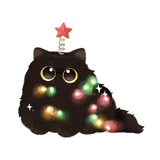 Telegram sticker 🎄 кошьк