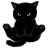 Video sticker 🐈‍⬛ ૮꒰ ｡っ -｡...