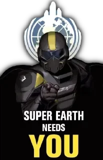 Telegram sticker 🫵 HELLDIVERS2