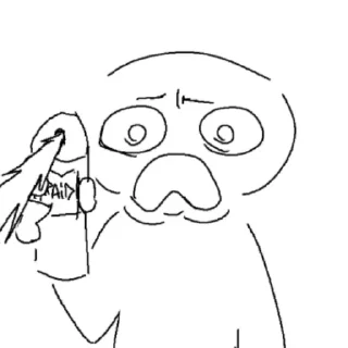 Телеграм стикер ✋ Слово не птичко-скибиди яичко